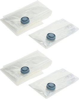 Storage Solutions 20x Stuks Compressie/vacuum opbergzakken - transparant - 2 verschillende maten