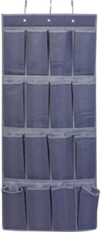 Storage Solutions Deur/kast organizer - hangend - 16 vakken - antraciet grijs - 45 x 110 cm