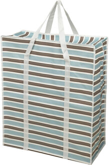 Storage Solutions Grote opberg tas voor dekens/kussens/speelgoed - met rits - Retro kleuren mix - 55 x 27 x 65 cm
