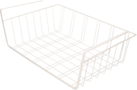 Storage Solutions Kast opberg/opruim sokkenmandje wit 40 X 27 CM - Opbergmanden