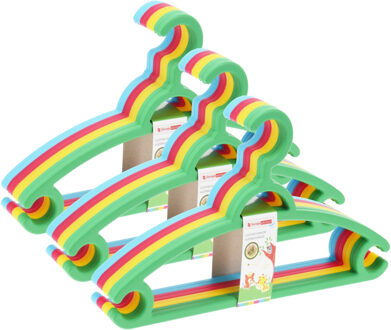 Storage Solutions kledinghangers kids - 24x - kunststof - multicolor