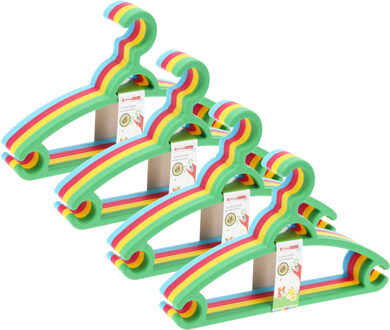 Storage Solutions kledinghangers kids - 32x - kunststof - multicolor