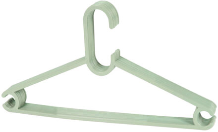 Storage Solutions kledinghangers - set van 10x - kunststof - mintgroen