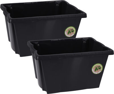 Storage Solutions Multifunctionele Opberg box/doos/kist - 3x - kunststof - 20 liter - 42 x 33 x 23 cm