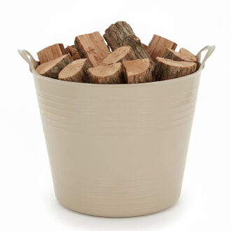 Storage Solutions opbergmand - beige - 27 l - kunststof - 42 x 40 x 35 cm - met handvatten