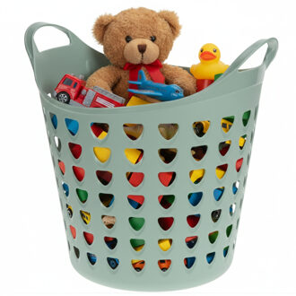 Storage Solutions Speelgoedmand - groen - 26 liter - kunststof - 40 x 41 cm