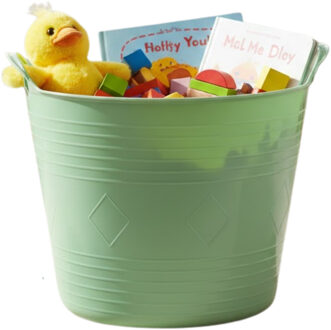 Storage Solutions speelgoedmand - mint groen - 27 l - kunststof - 42 x 35 cm - opbergmand
