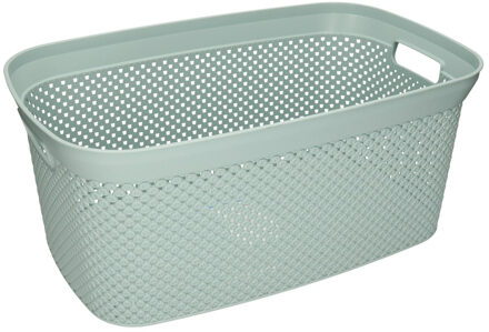 Storage Solutions wasmand - 35 liter - groen - 54 x 34 x 23 cm - Kunststof - Draagmand