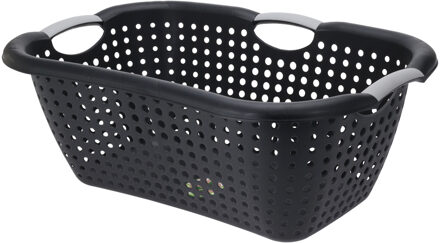 Storage Solutions Wasmand met handvatten - zwart - kunststof - 26 liter