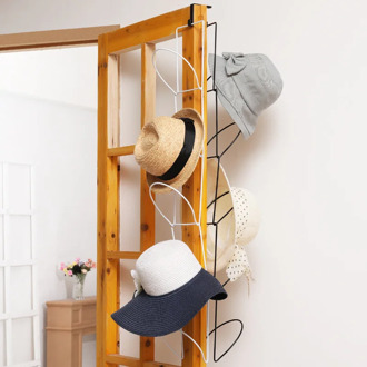 Storage Wrought Iron Door Hooks Perforated Coat Rack Wall Mount Stand Scarf Seamless Hat Chain Hook Towel Hanger Stand Holder