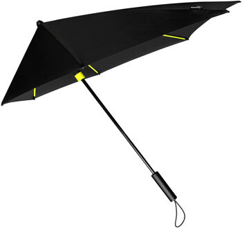 storm paraplu zwart met oranje frame windproof 100 cm - Action products