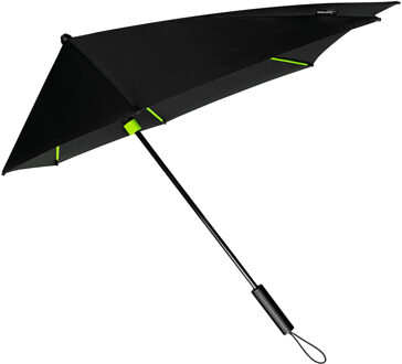 storm paraplu zwart met oranje frame windproof 100 cm - Action products