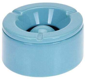 Stormasbak - terras asbakken - blauw - 12 x 6 cm - Dolomiet kunststeen - buiten - tuin