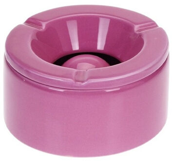 Stormasbak - terras asbakken - roze - 12 x 6 cm - Dolomiet kunststeen - buiten - tuin