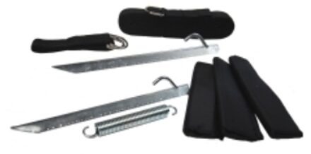 stormbandenset universeel in tas Zwart