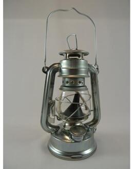 Stormlantaarn 19 cm zilver
