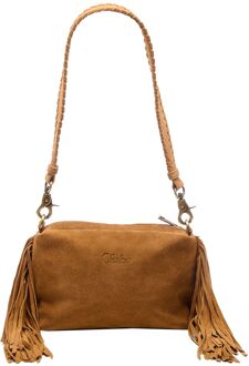 Stormy Crossbody Schoudertas licht cognac damestas - H 14 x B 21 x D 10 cm