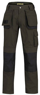 Storvik - David Werkbroek | Werkbroek met kniestukken Olijfgroen/Zwart - NL:44 BE:38