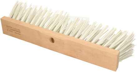 Straatbezem/buitenbezem kop - synthetisch - wit - 50 cm