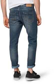 straight fit jeans Marvin mid stone wash denim Blauw - 30-32