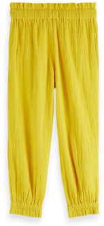 Straight fit pantalon van biologisch katoen met stretch Geel - 164