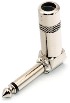 Straight Guitar Cable Connector 2 Pole Mono Amplifier Microphone Plug 6.35/6.5 90 Degrees Audio Guitar Connector