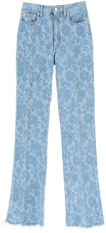 Straight Jeans Alessandra Rich , Blue , Dames - W26