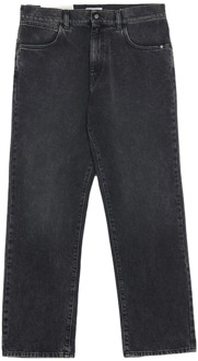 Straight Jeans Amish , Black , Heren - W32
