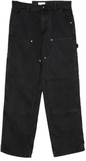 Straight Jeans Amish , Black , Heren - W33