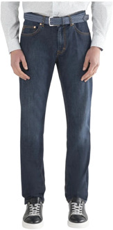 Straight Jeans Harmont & Blaine , Blue , Heren - W44,W38