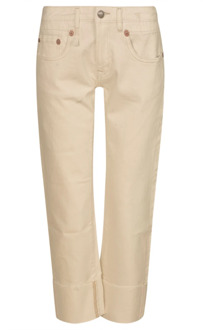 Straight Jeans R13 , White , Dames - W28