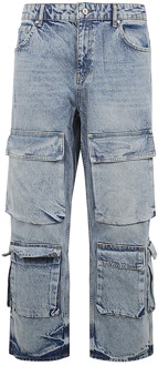 Straight Jeans Represent , Blue , Heren - W30,W34,W33,W32,W36