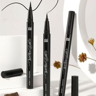 Straight Line Dense Liquid Eyeliner - (1-2) #01 - 0.6ml