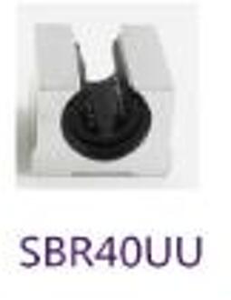 Straight Open Type Box Type Staal Beschermende Koper Mouw Stofdicht Druk Plaat Slider Lager SBR40 SBR40UU