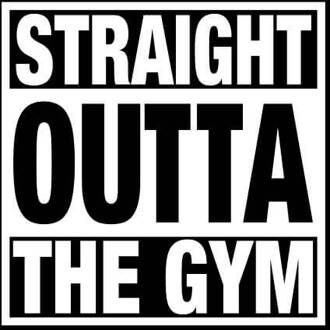 Straight Outta the Gym Women's T-Shirt - Black - 3XL