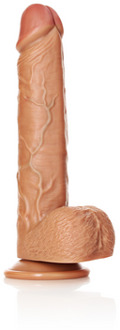 Straight Realistic Dildo with Balls and Suction Cup - 11 / 28 cm