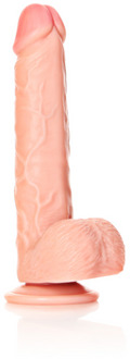 Straight Realistic Dildo with Balls and Suction Cup - 7 / 18 cm