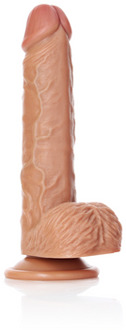 Straight Realistic Dildo with Balls and Suction Cup - 8 / 20,5 cm