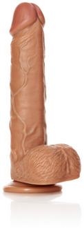 Straight Realistic Dildo with Balls and Suction Cup - 9 / 23 cm