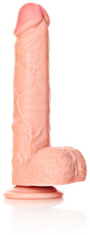 Straight Realistic Dildo with Balls and Suction Cup - 9 / 23 cm