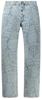 Straight Trousers Daily Paper , Blue , Heren - L