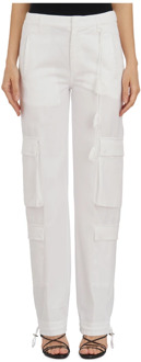 Straight Trousers Dondup , White , Dames - W28,W26,W29,W27