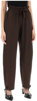 Straight Trousers Ganni , Brown , Dames - M,S,Xs