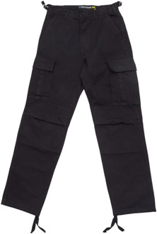 Straight Trousers Iuter , Black , Heren - W36