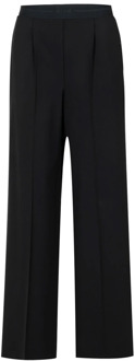 Straight Trousers Msgm , Black , Dames - S,Xs