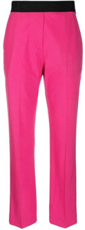Straight Trousers Msgm , Pink , Dames - M,S