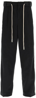 Straight Trousers Palm Angels , Black , Heren - S