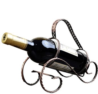 Strakke Moderne Hedendaagse Tafelblad Enkele Fles Serveren Display Wijnrek Houder