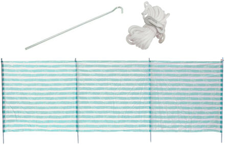 Strand/camping windscherm met 10x grondpennen en 8x Scheerlijnen