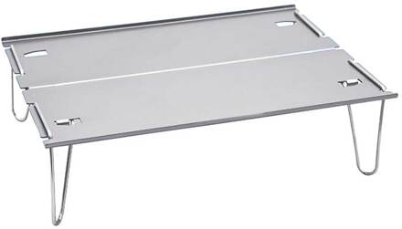 Strand Klaptafel Multifunctionele Outdoor Camping Bbq Wandelen Home Aluminium Ultralight Waterdichte Mini Draagbare Picknick grijs